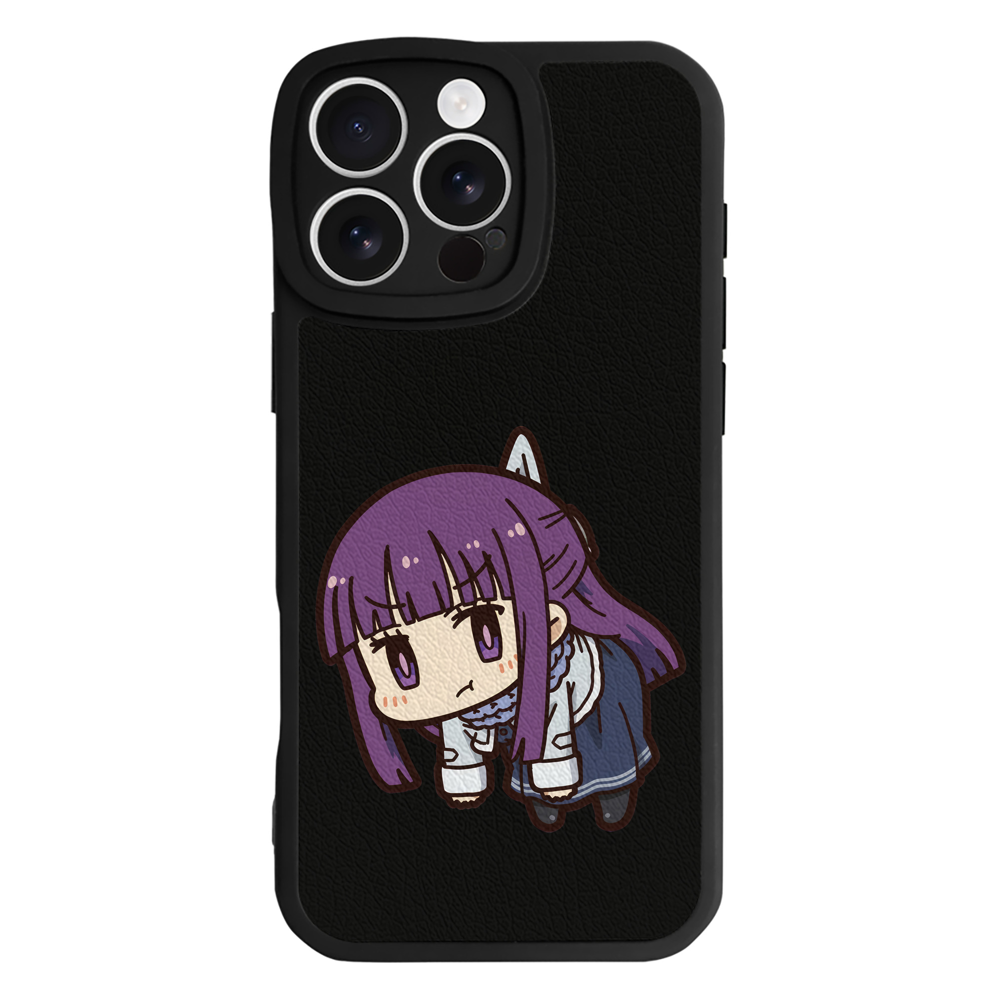 （画像用） 葬送のフリーレン Frieren 【iPhone 16シリーズ対応】シリコンスマホケース（レザー調） 材質：シリコン